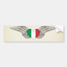 J'aime l'Italie - ailes Adhésifs Pour Voiture
