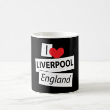 J'aime Liverpool Angleterre Tasse À Café