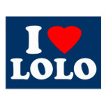 J'aime Lolo Carte Postale