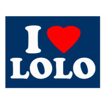 J'aime Lolo Carte Postale