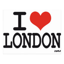 J'aime Londres Carte Postale