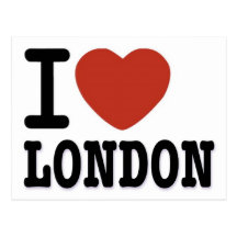 J'AIME LONDRES CARTE POSTALE