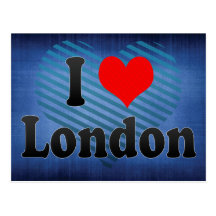J'aime Londres, Royaume-Uni Carte Postale