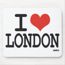 J'aime Londres Tapis De Souris