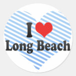 J'aime Long Beach Autocollants