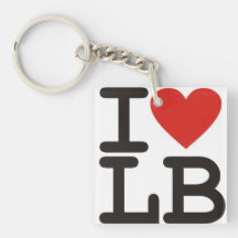 J'aime Long Beach Keychain Porte-clés