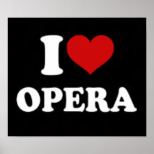 J'aime l'opéra affiche