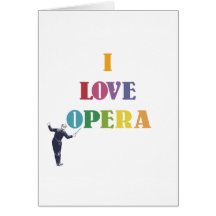 J'aime l'opéra cartes de vœux
