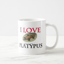J'aime l'ornithorynque mug à café