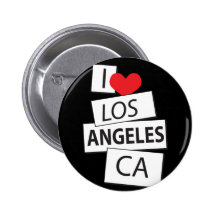 J'aime Los Angeles CA Badges Avec Agrafe