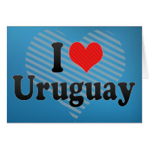 J'aime l'Uruguay Carte De Vœux