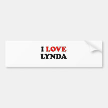 J'aime Lynda Adhésifs Pour Voiture