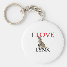 J'aime Lynx Porte-clef