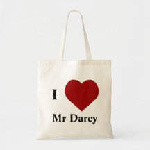 J'aime M. Darcy Sacs En Toile