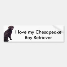 J'aime ma baie de chesapeake… adhésif pour voiture
