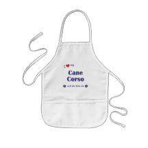J'aime ma canne Corso (le chien femelle) Tabliers