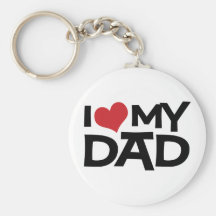 J'aime ma fête des pères de papa porte-clefs