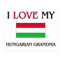 J'aime ma grand-maman hongroise carte postale