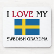 J'aime ma grand-maman suédoise tapis de souris