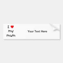 J'aime ma maman adhésifs pour voiture