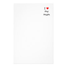 J'aime ma maman papiers à lettres