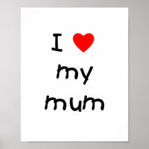 J'aime ma maman affiche