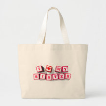 J'AIME MA SOEUR SACS DE TOILE