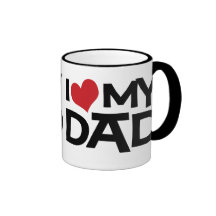 J'aime ma tasse de sonnerie de fête des pères de p