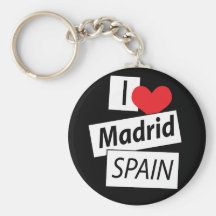 J'aime Madrid Espagne Porte-clés
