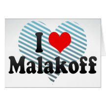 J'aime Malakoff, France Cartes De Vœux