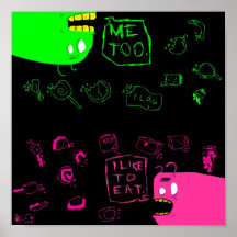J'aime manger posters