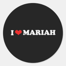J'AIME MARIAH AUTOCOLLANTS RONDS
