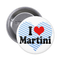 J'aime Martini Badge Avec Épingle