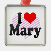 J'aime Mary Ornement De Noël