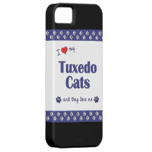 J'aime mes chats de smoking (les chats multiples) coques Case-Mate iPhone 5