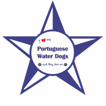J'aime mes chiens d'eau portugais (les chiens mult photos en relief