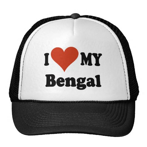 J'aime mes marchandises de chat du Bengale Casquettes De Camionneur