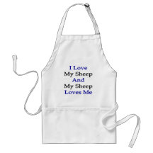 J'aime mes moutons et mon mouton m'aime tabliers