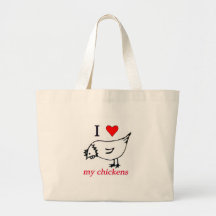 J'aime mes poulets sacs fourre-tout