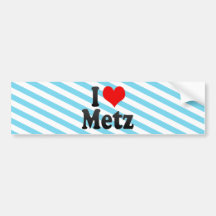 J'aime Metz, France Adhésif Pour Voiture