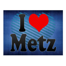 J'aime Metz, France Cartes Postales