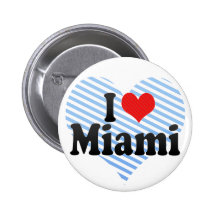 J'aime Miami Badge Avec Épingle