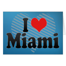 J'aime Miami Carte De Vœux