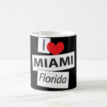 J'aime Miami la Floride Mug