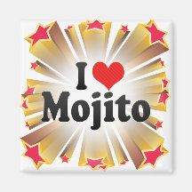 J'aime Mojito Aimants Pour Réfrigérateur