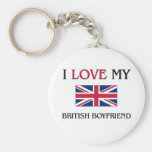 J'aime mon ami britannique porte-clé