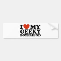J'aime mon ami Geeky Adhésifs Pour Voiture