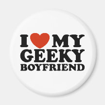 J'aime mon ami Geeky Aimant Pour Réfrigérateur