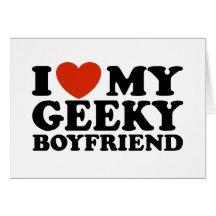J'aime mon ami Geeky Carte De Vœux