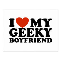 J'aime mon ami Geeky Cartes Postales